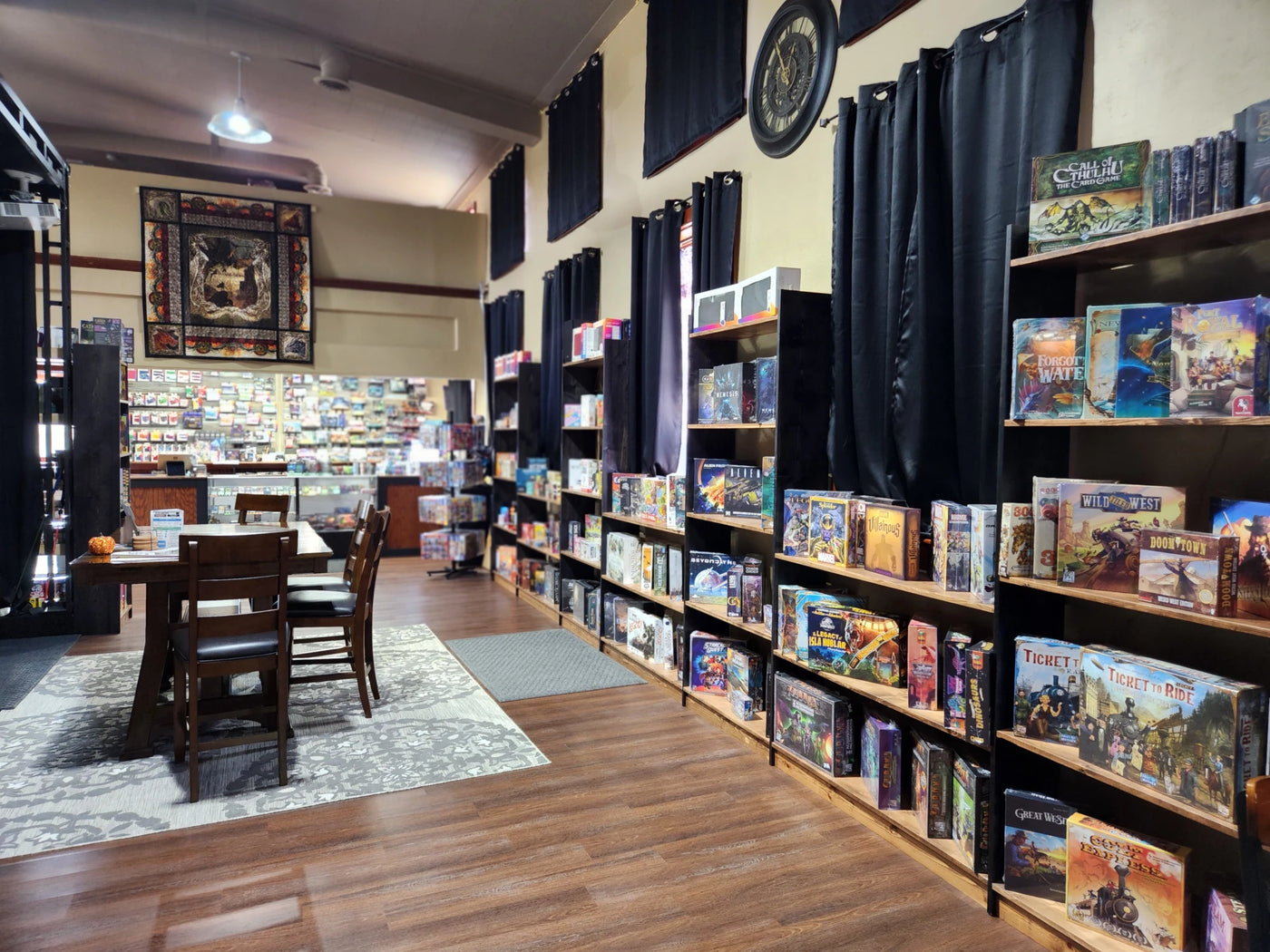 game wall and card game station