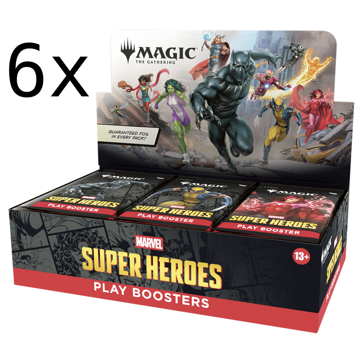 MTG: Marvel Super Heroes Play Booster Case (6 displays) Sealed (Pre-Order)