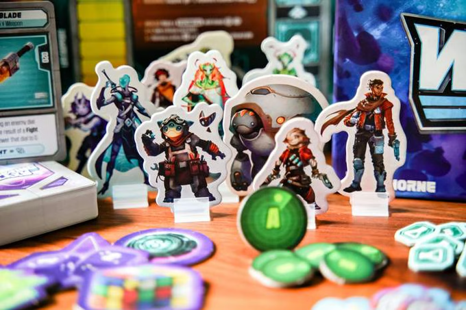 Wandering Galaxy detailed game pieces and resources