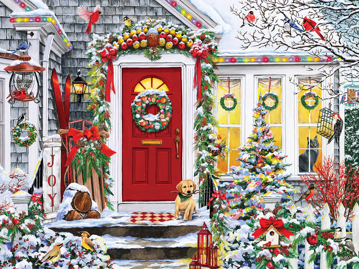 Winter Welcome - 500 Piece Jigsaw Puzzle White Mountain | Elderwoods