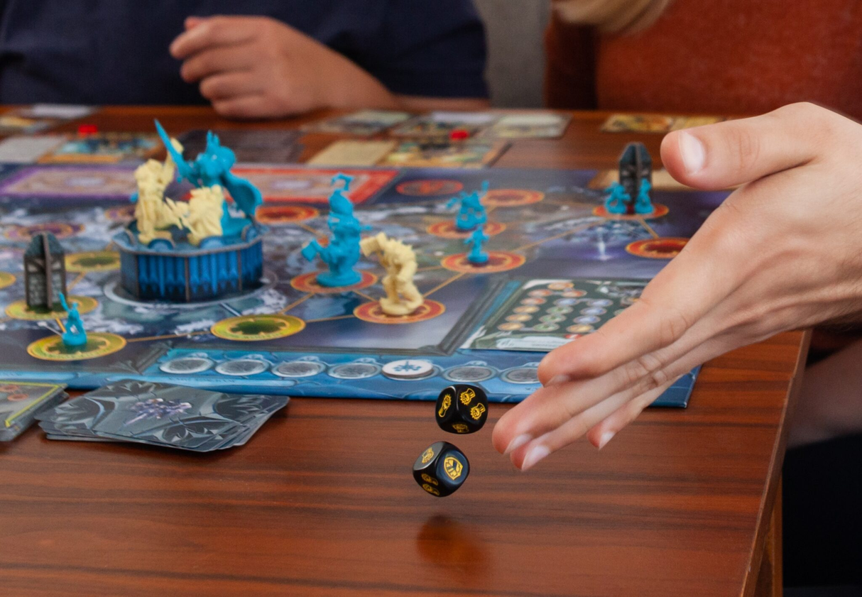 World of Warcraft: Wrath of the Lich King board game gameplay setup