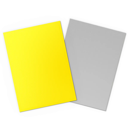 Dragon Shield Yellow & Silver Dual Matte Sleeves - Standard Size matte textured finish detail