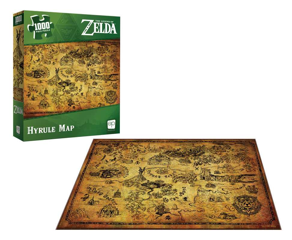 Zelda - Hyrule Map 1000 Piece Puzzle