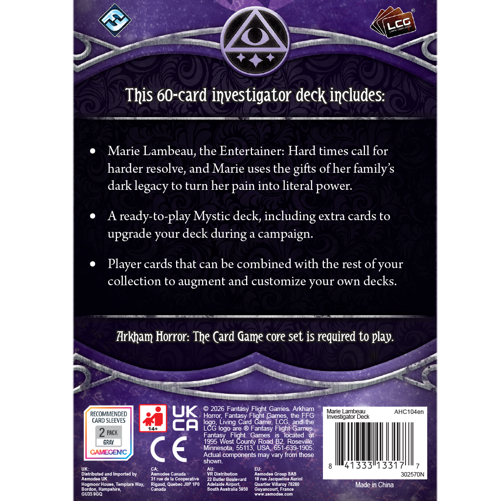 Arkham Horror: TCG - Marie Lambeau Investigator Deck