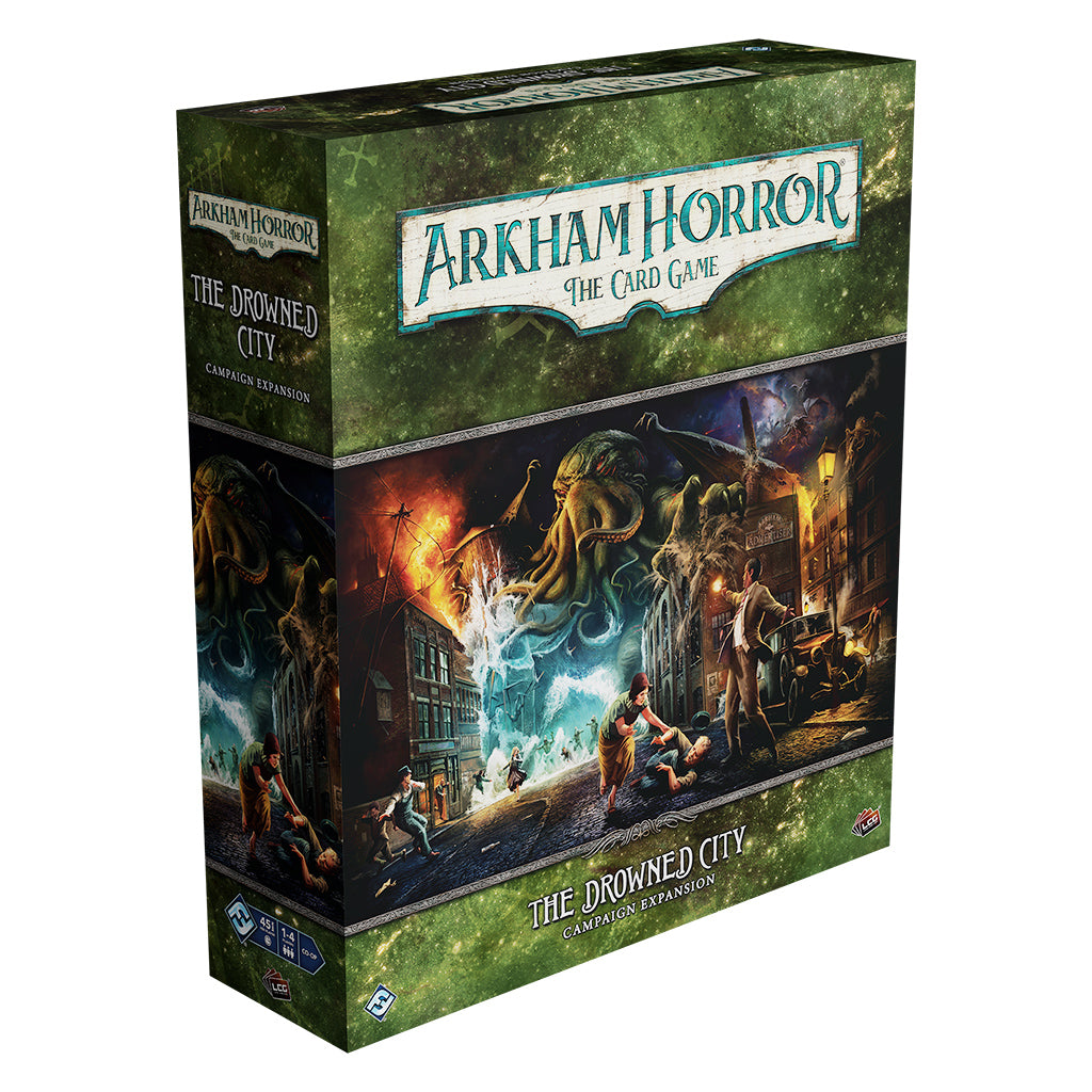 Arkham Horror: The Drowned City Campaign Expansion board game box | Elderwoods