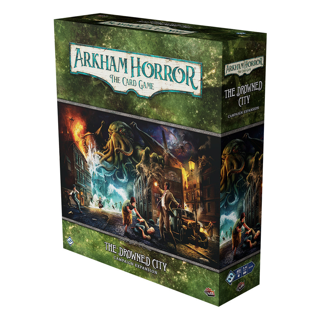 Arkham Horror: The Drowned City Campaign Expansion detailed game pieces