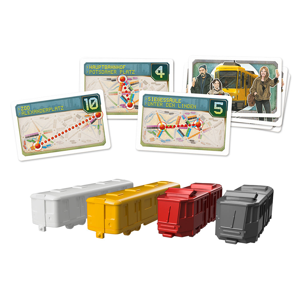 Ticket to Ride Berlin board game gameplay with train cards and routes