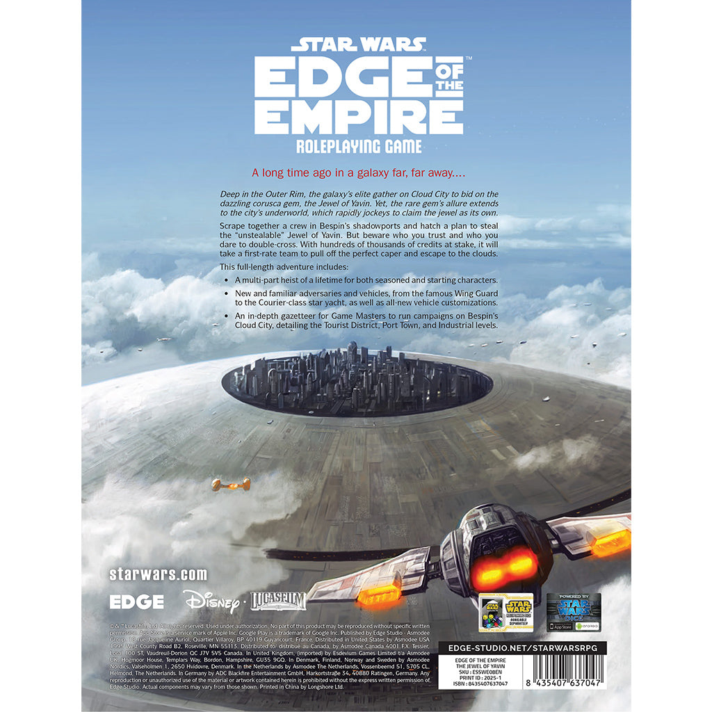 Star Wars Edge of the Empire - The Jewel of Yavin