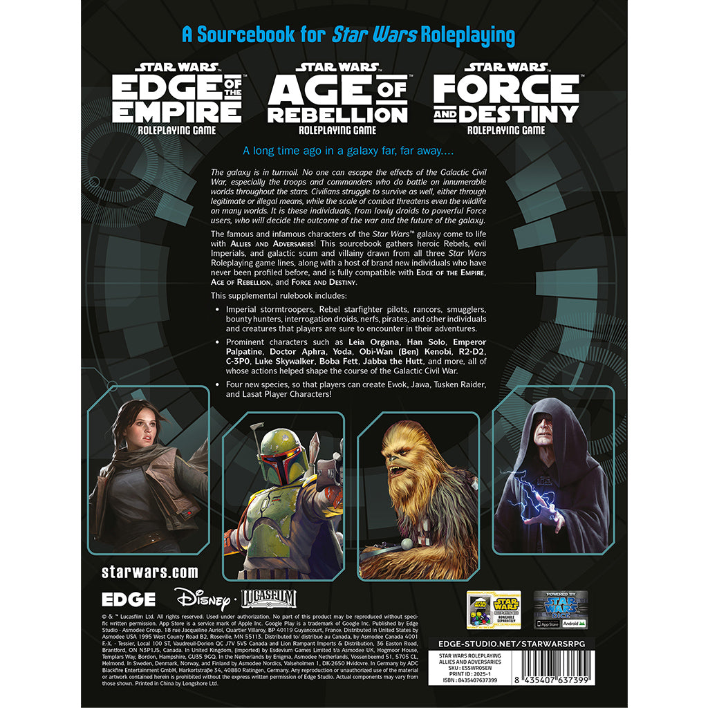 Star Wars RPG: Allies and Adversaries