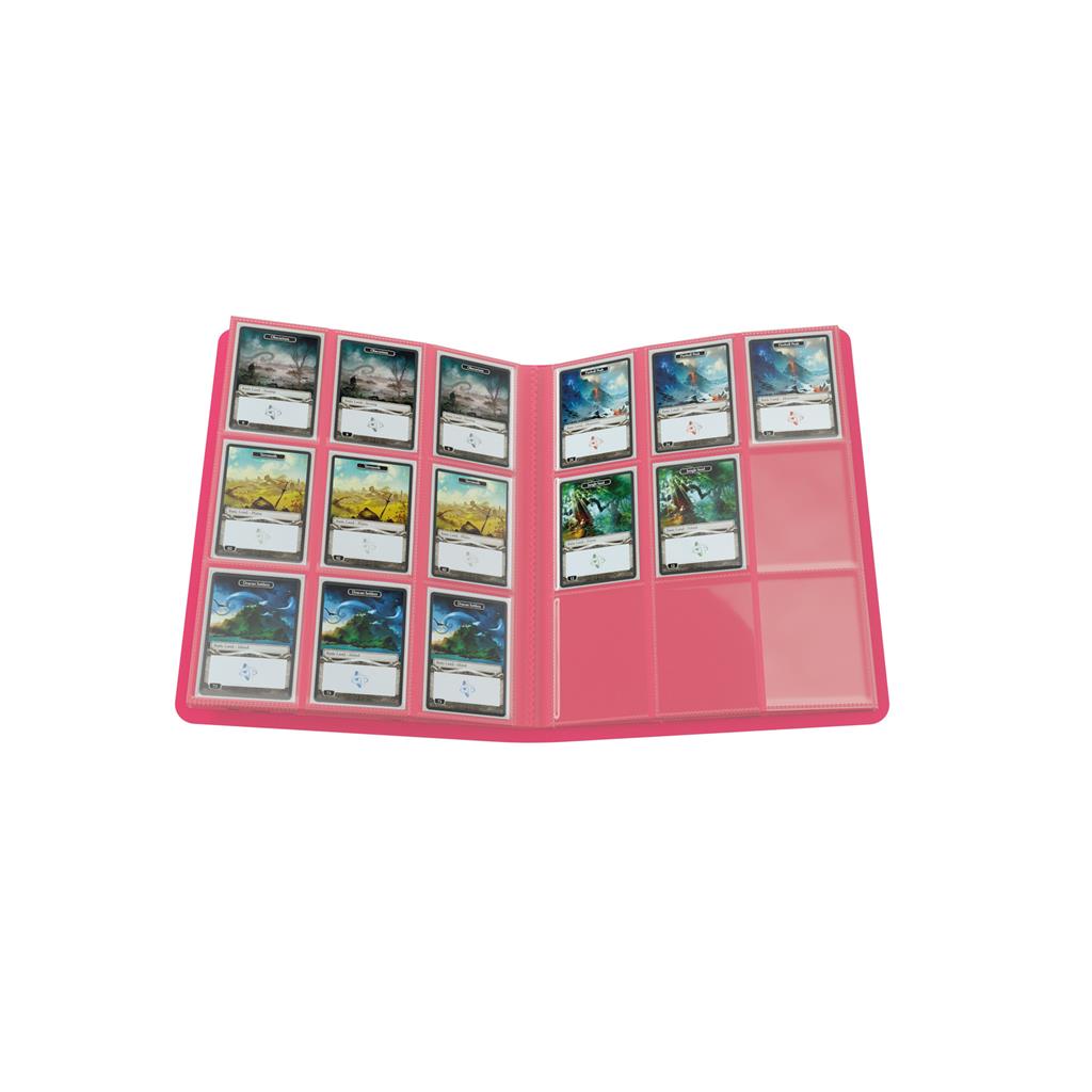 Gamegenic: Casual Album 18-pocket Pink filled with cards