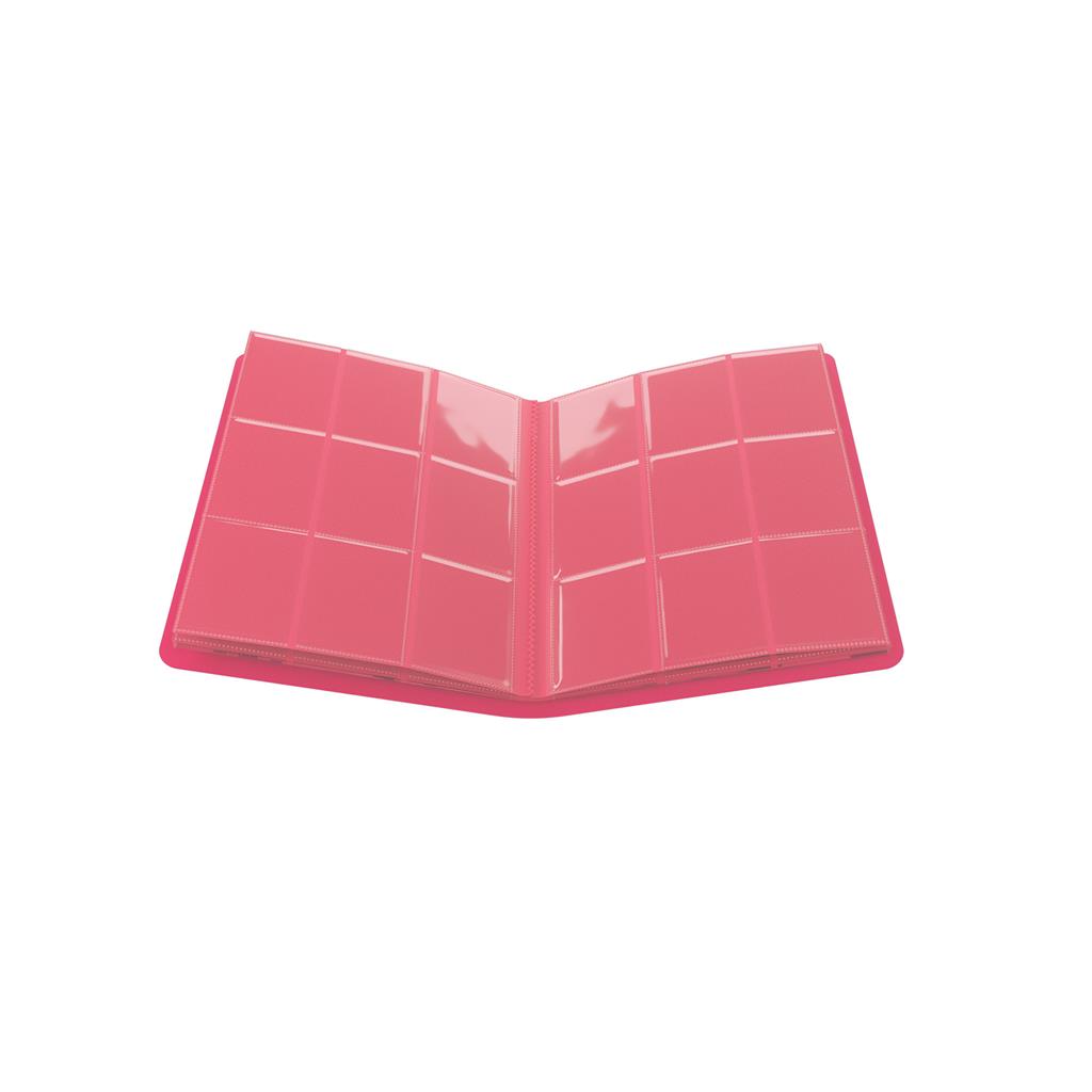 Gamegenic: Casual Album 18-pocket Pink open without cards