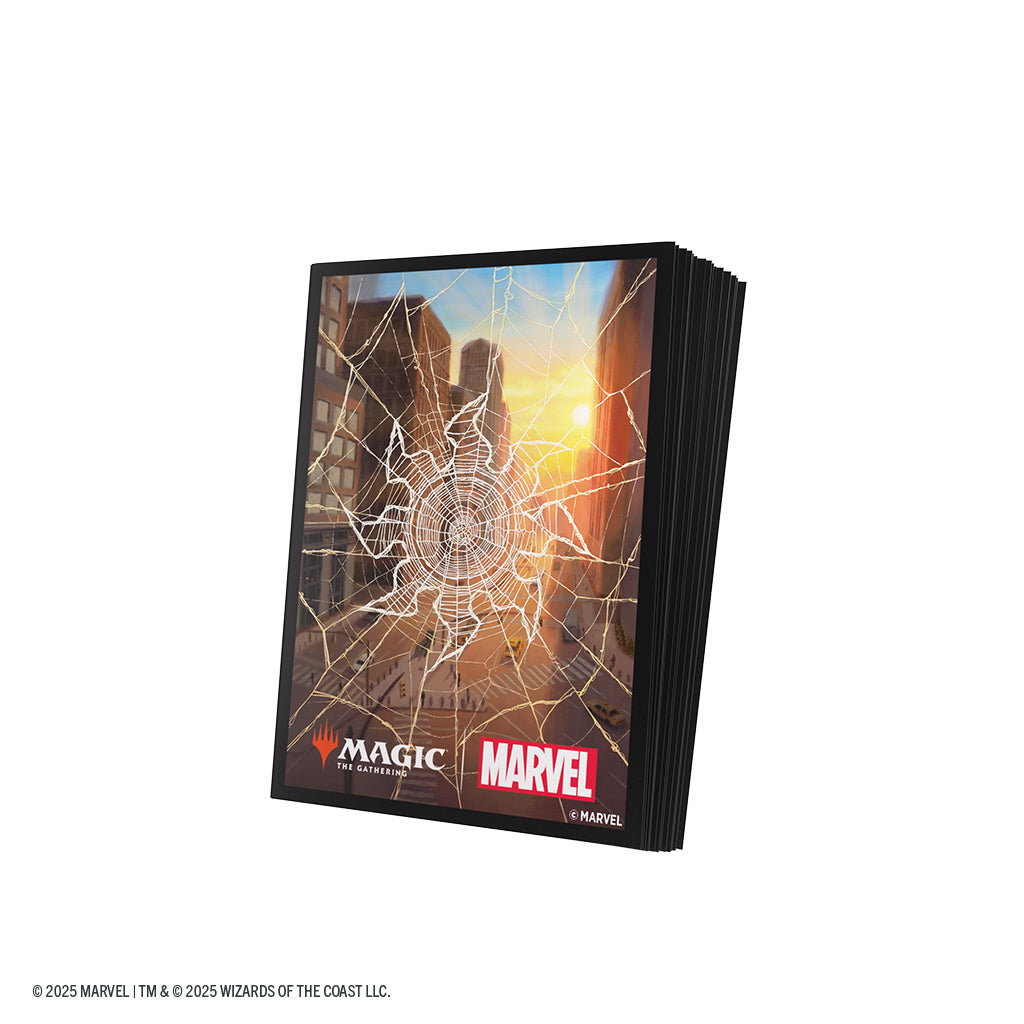 MTG: Marvel's Spider-Man Premium Art Sleeves - Spider-Man - Plains (Pre-Order)