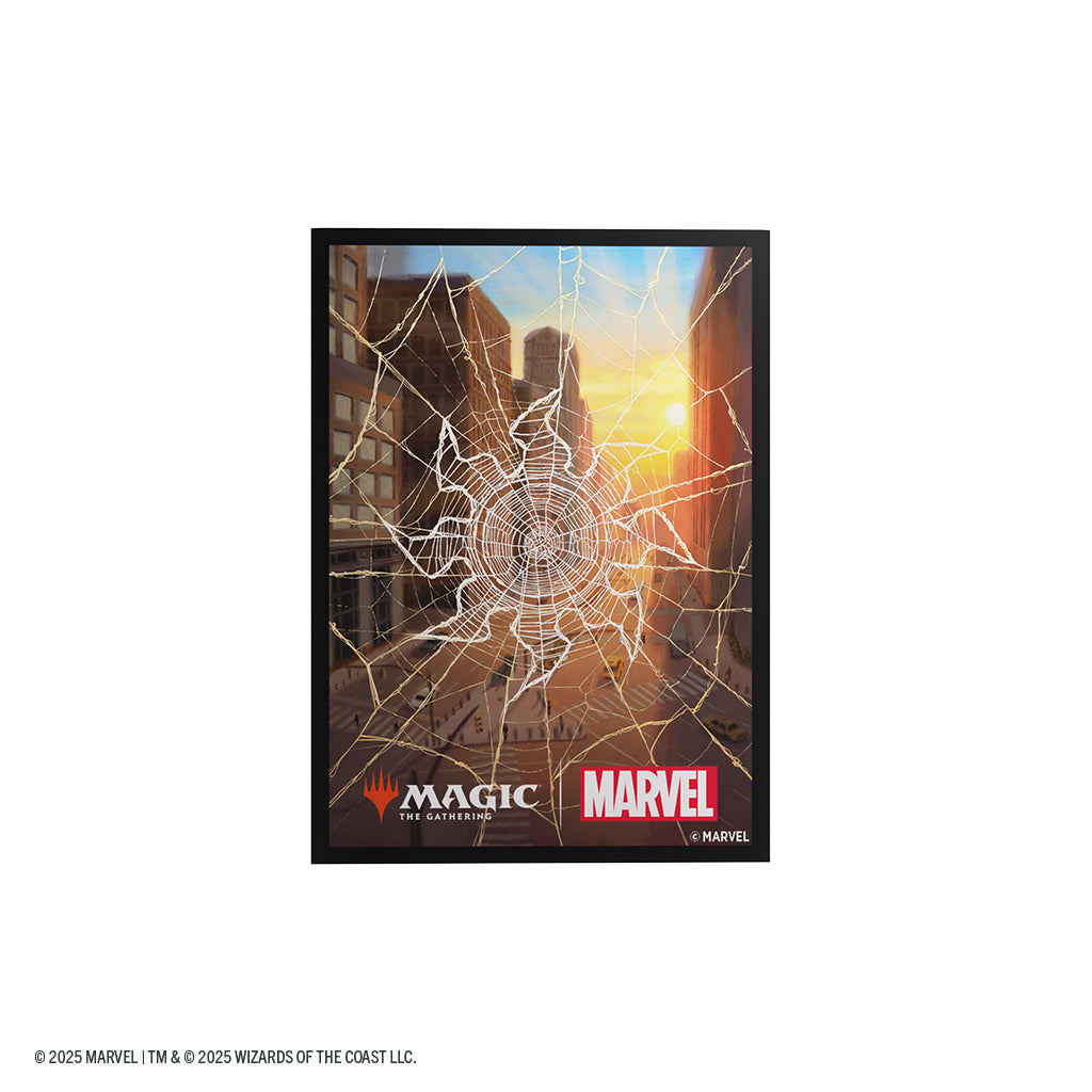MTG: Marvel's Spider-Man Premium Art Sleeves - Spider-Man - Plains (Pre-Order)