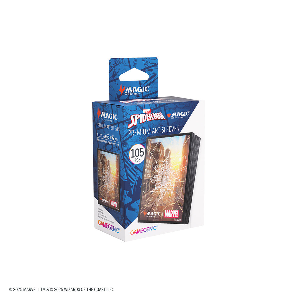 MTG: Marvel's Spider-Man Premium Art Sleeves - Spider-Man - Plains (Pre-Order)