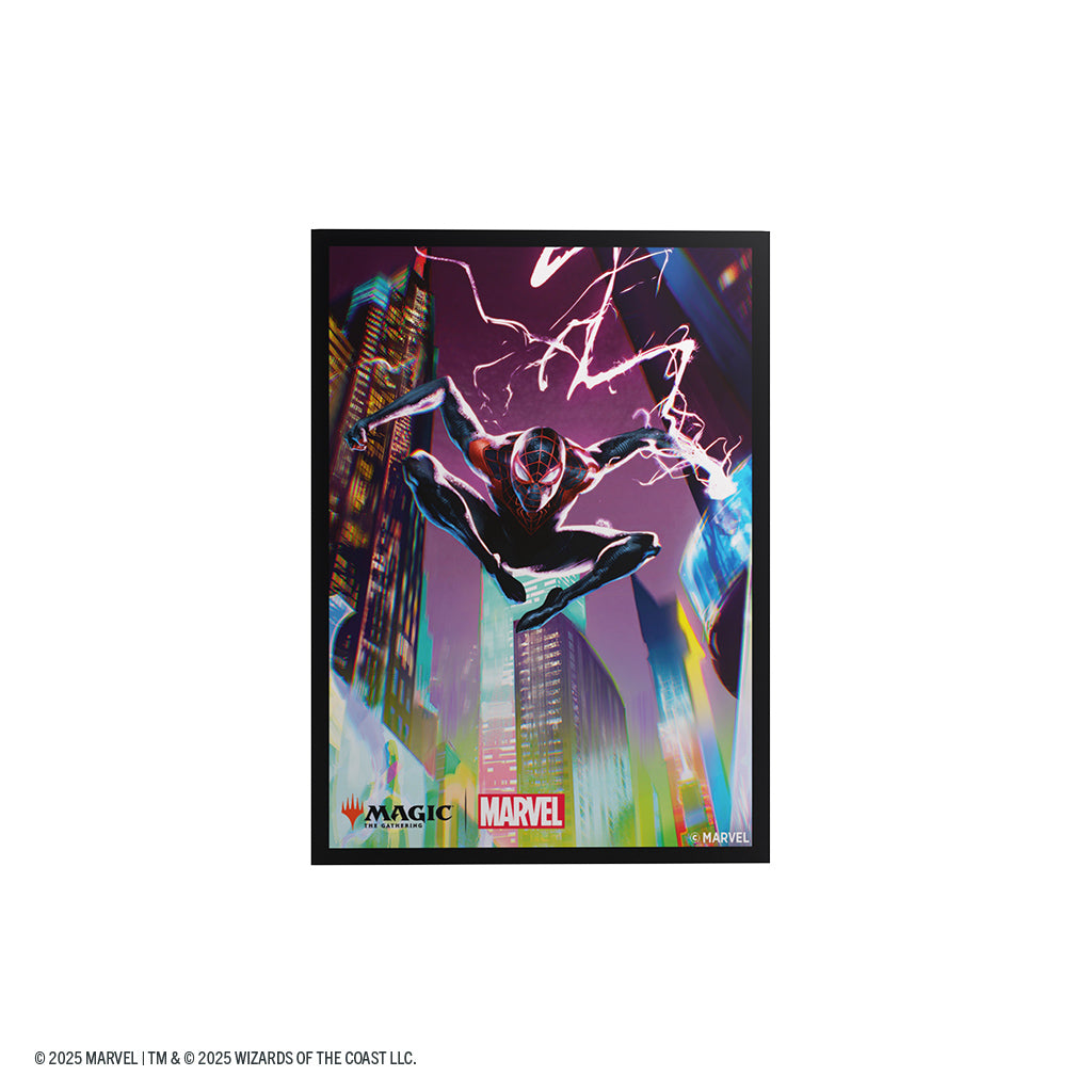 MTG: Marvel's Spider-Man Premium Art Sleeves - Spider-Man - Miles Morales (Pre-Order)