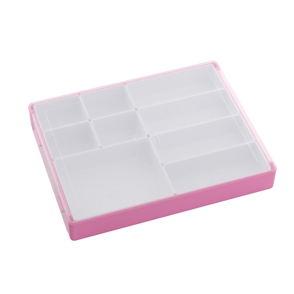 Gamegenic: Token Silo - White/Pink with removable trays and convertible cover