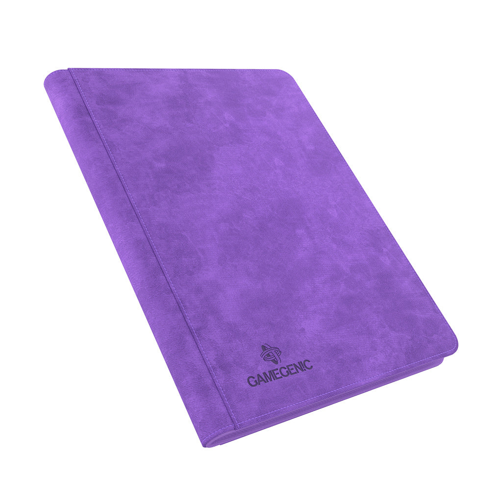 Zip-Up Album 18-Pocket Purple zipper closure detail