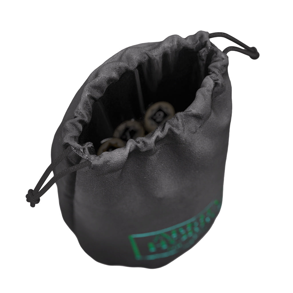 Arkham Horror TCG cylindrical token bag with drawstring closure
