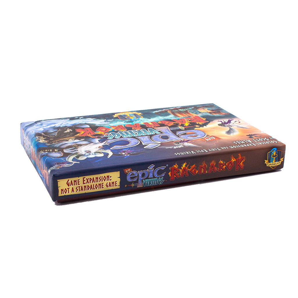 Tiny Epic Vikings: Ragnarok board game box contents
