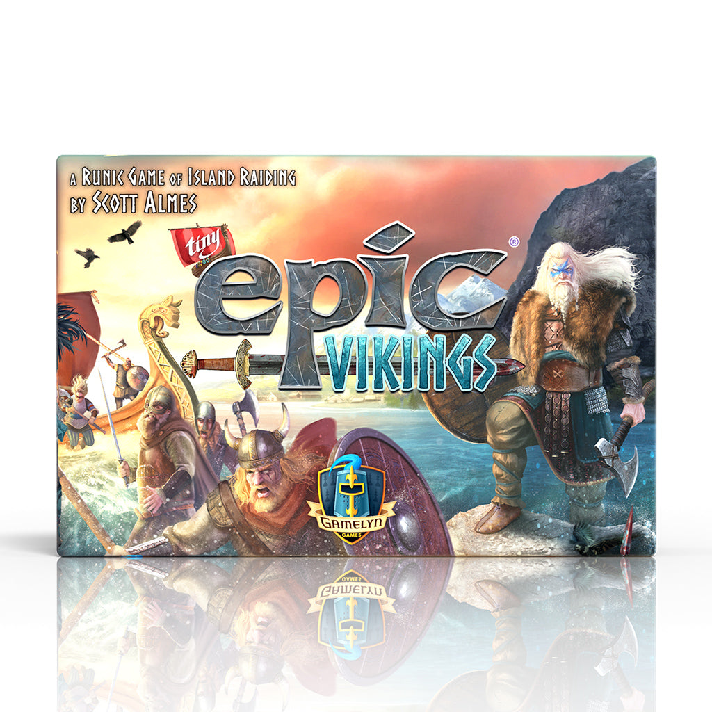 Tiny Epic Vikings Retail Base Game board game gameplay setup
