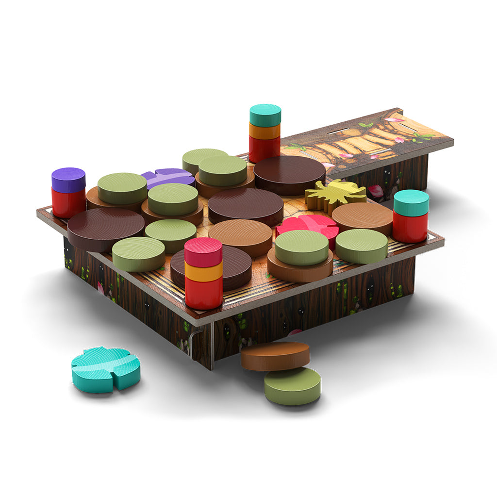 Kabuto Sumo: Sakura Slam board game detailed components and gameplay elements