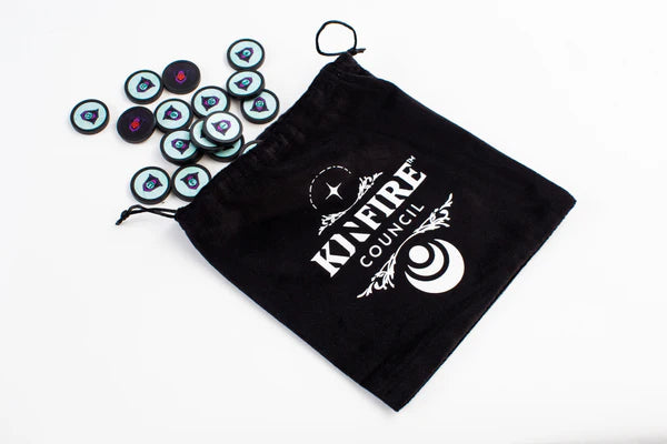 Kinfire Council player components and bag