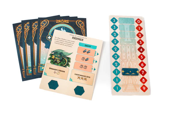 Kinfire Council detailed game pieces