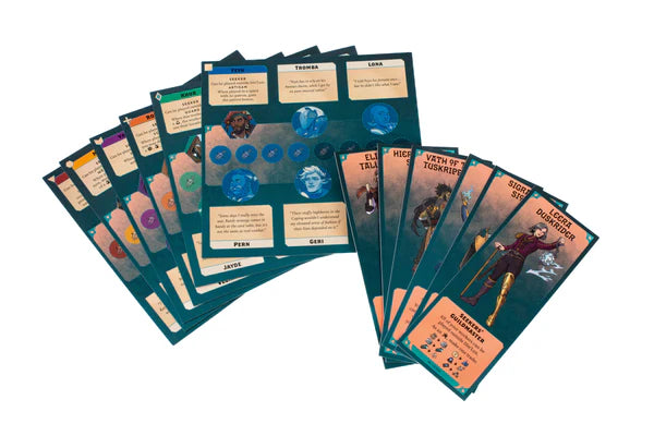 Kinfire Council detailed game pieces