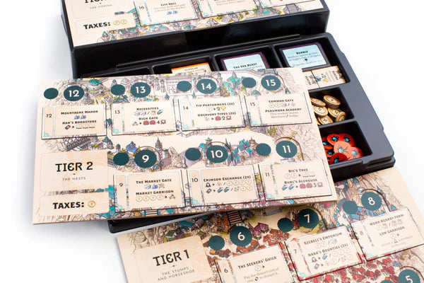 Kinfire Council character cards and abilities