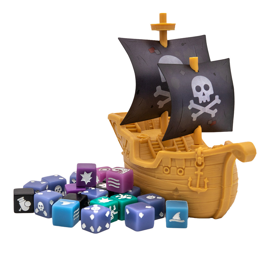 We're Sinking board game game board and player action dials detail