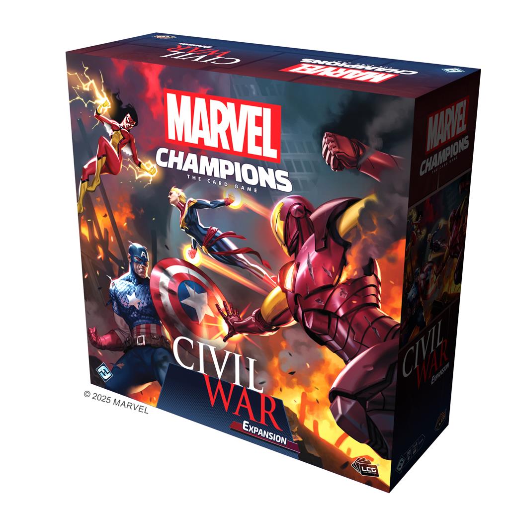 Marvel Champions: The Card Game - Civil War Expansion game components and cards