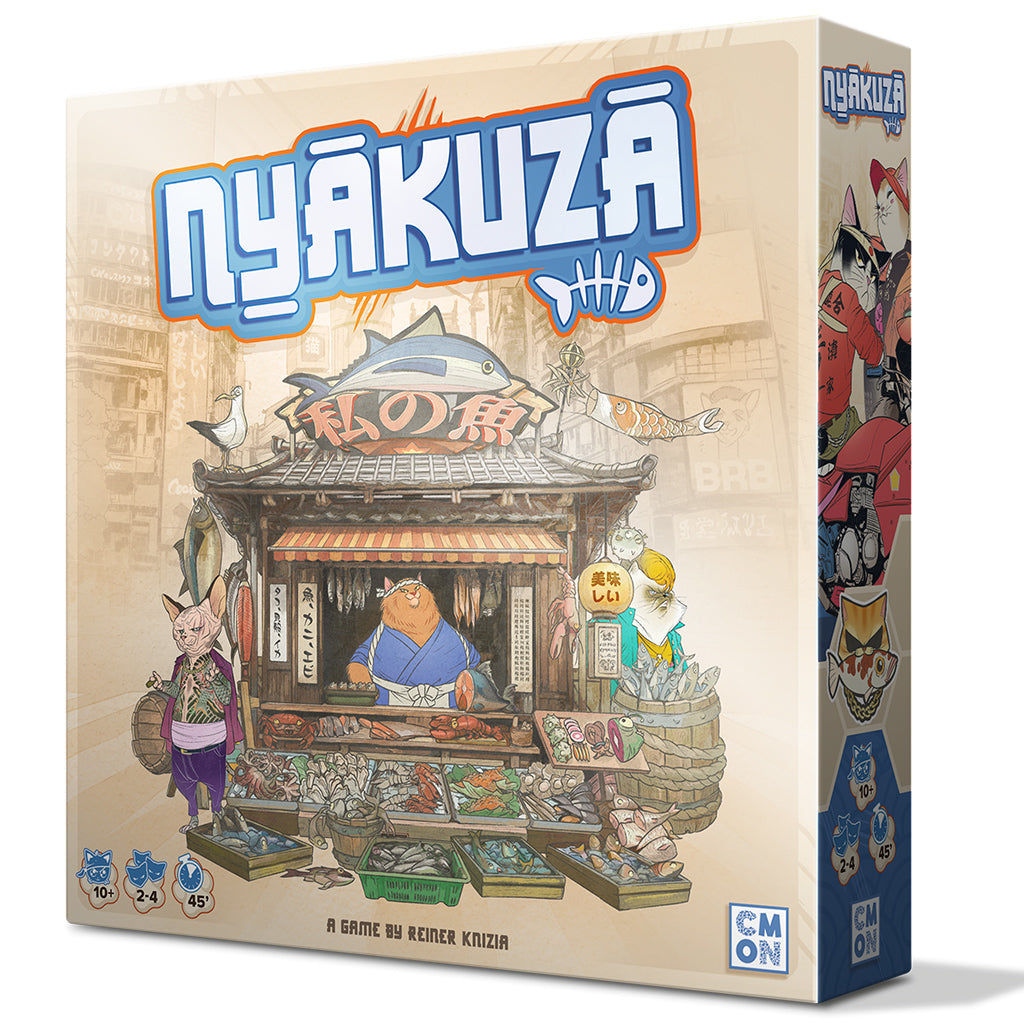 Nyakuza game box showing cat-themed artwork