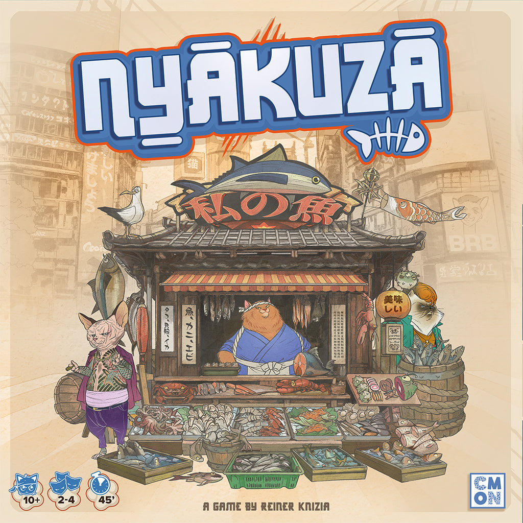Nyakuza gameplay setup with card layout
