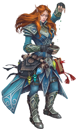 Legacy of Dragonholt elf apothecary character card