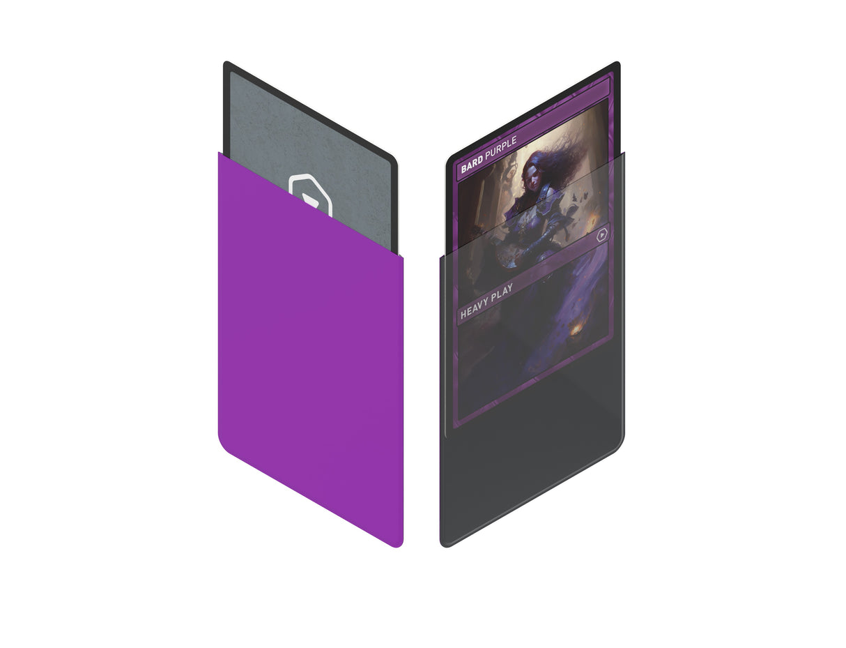 Heavy Play Curv Sleeves - Bard Purple (100) protective card sleeves for gaming cards