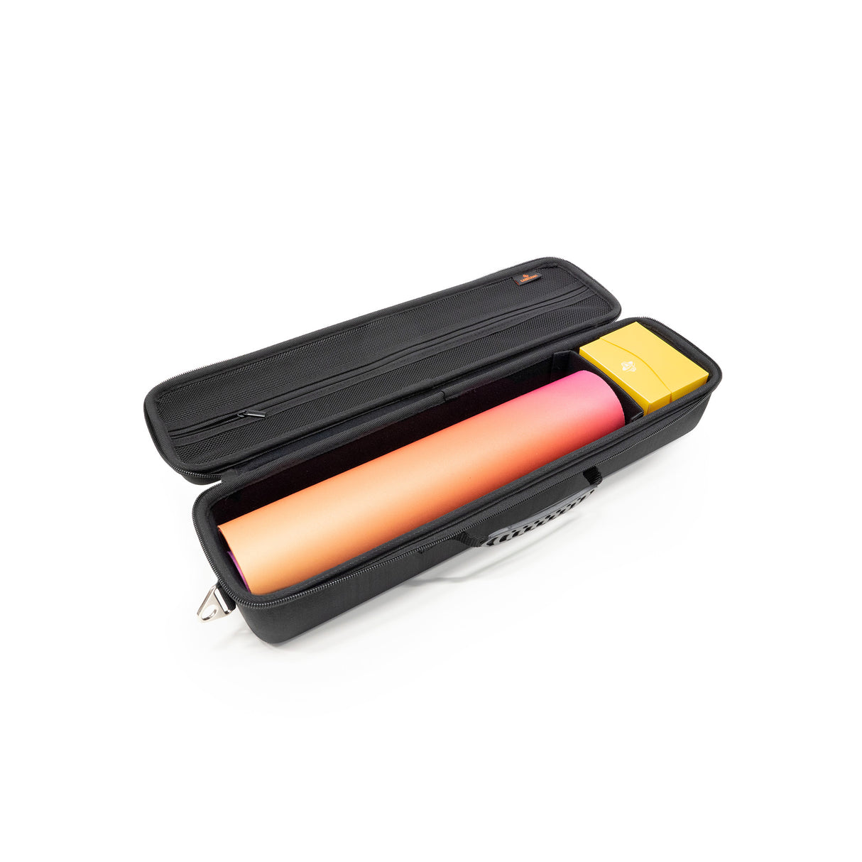 Gamegenic: Game Shell XL 650plus Black open with storage compartments