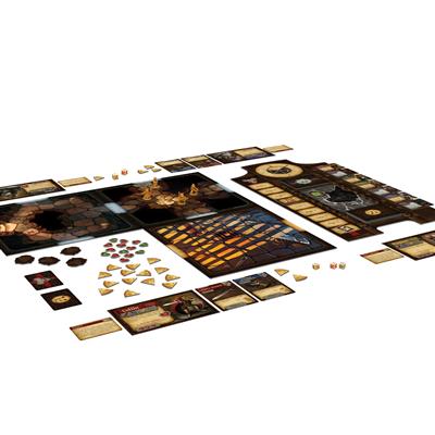 Mice and Mystics game components setup