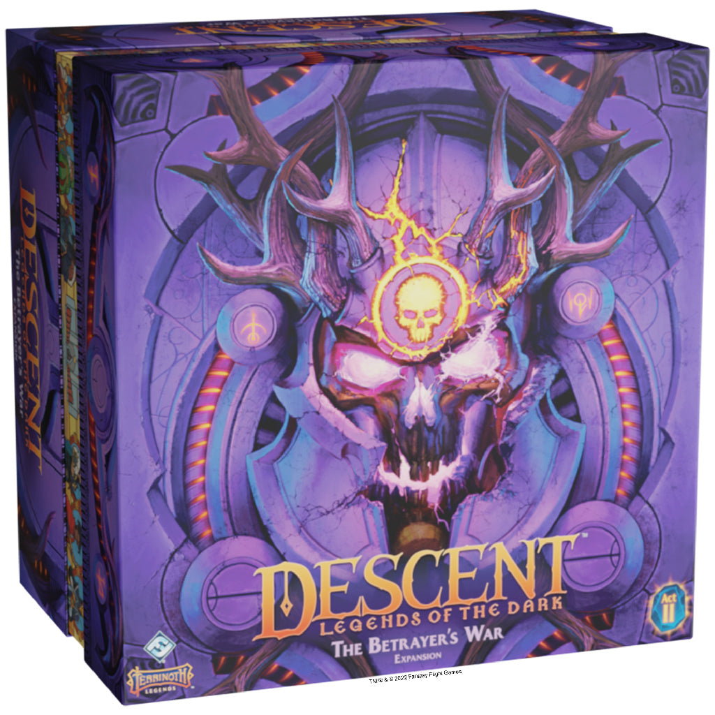 Descent Legends Betrayer's War expansion box app-driven dungeon crawler | Elderwoods