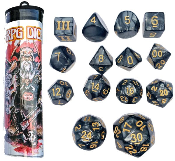 DCC Dice: Mighty Dice of Arms (14 Dice Set) close-up detail