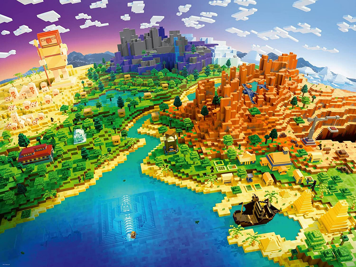 World of Minecraft 1500 Piece Puzzle Ravensburger