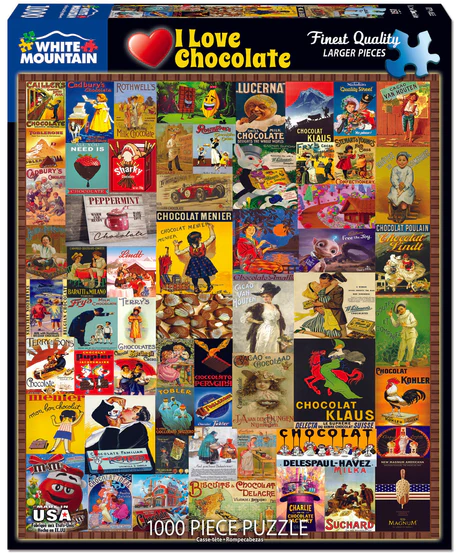 I Love Chocolate - 1000 Piece Jigsaw Puzzle White Mountain