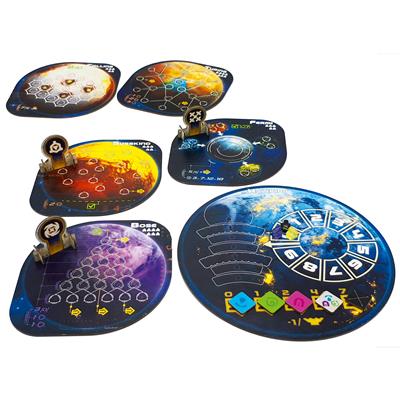 Space Gate Odyssey mission cards and technology upgrades