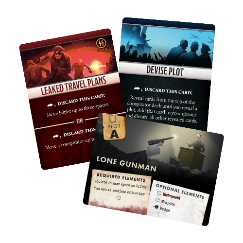 Black Orchestra game board and conspiracy tracks