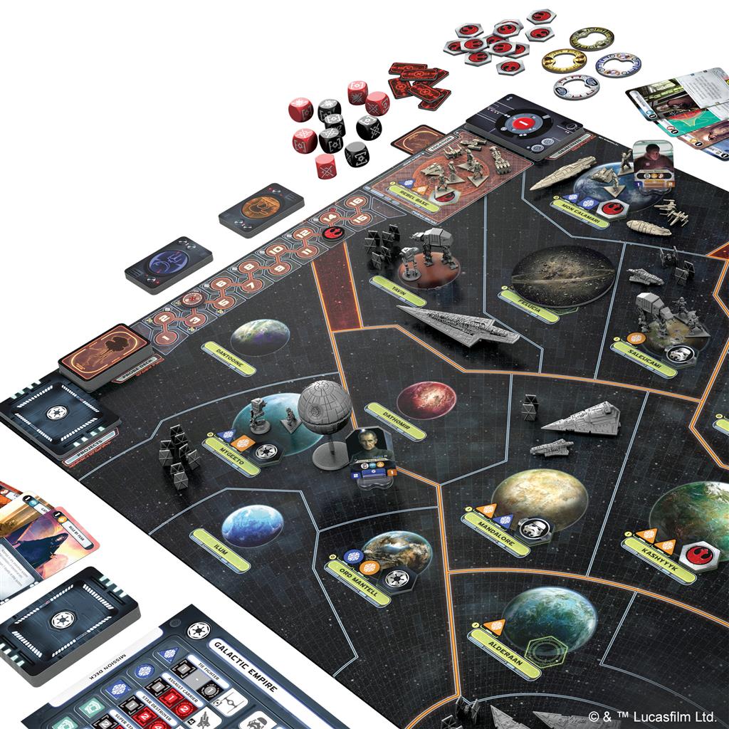 Star Wars: Rebellion gameplay setup