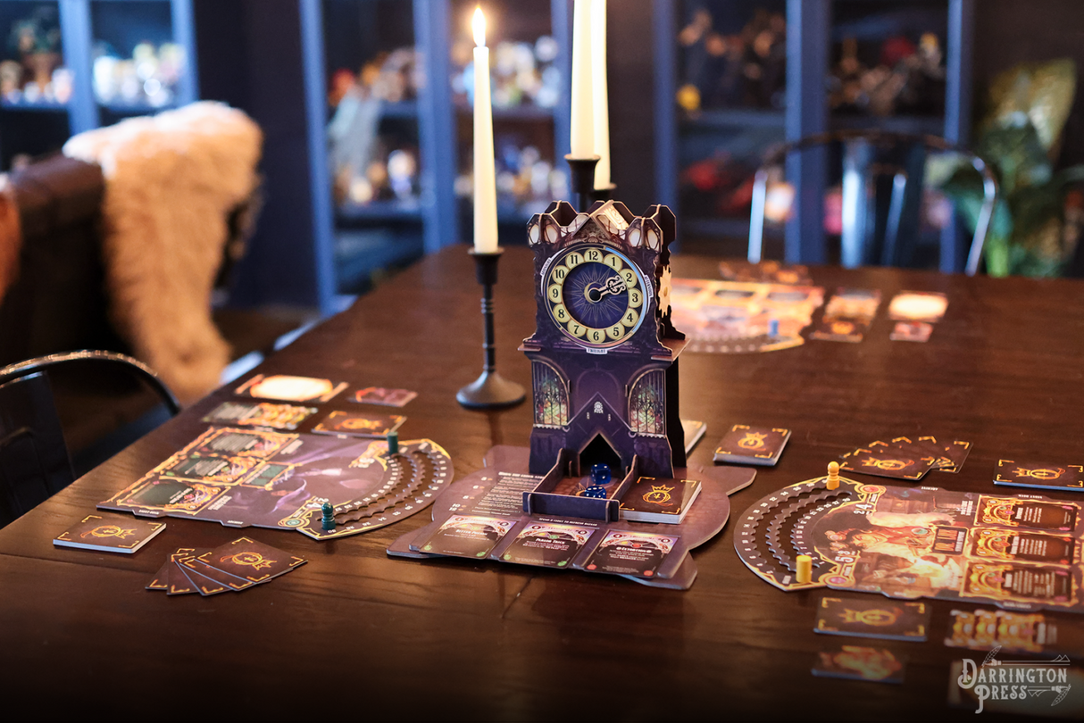 Queen by Midnight game components and princess cards