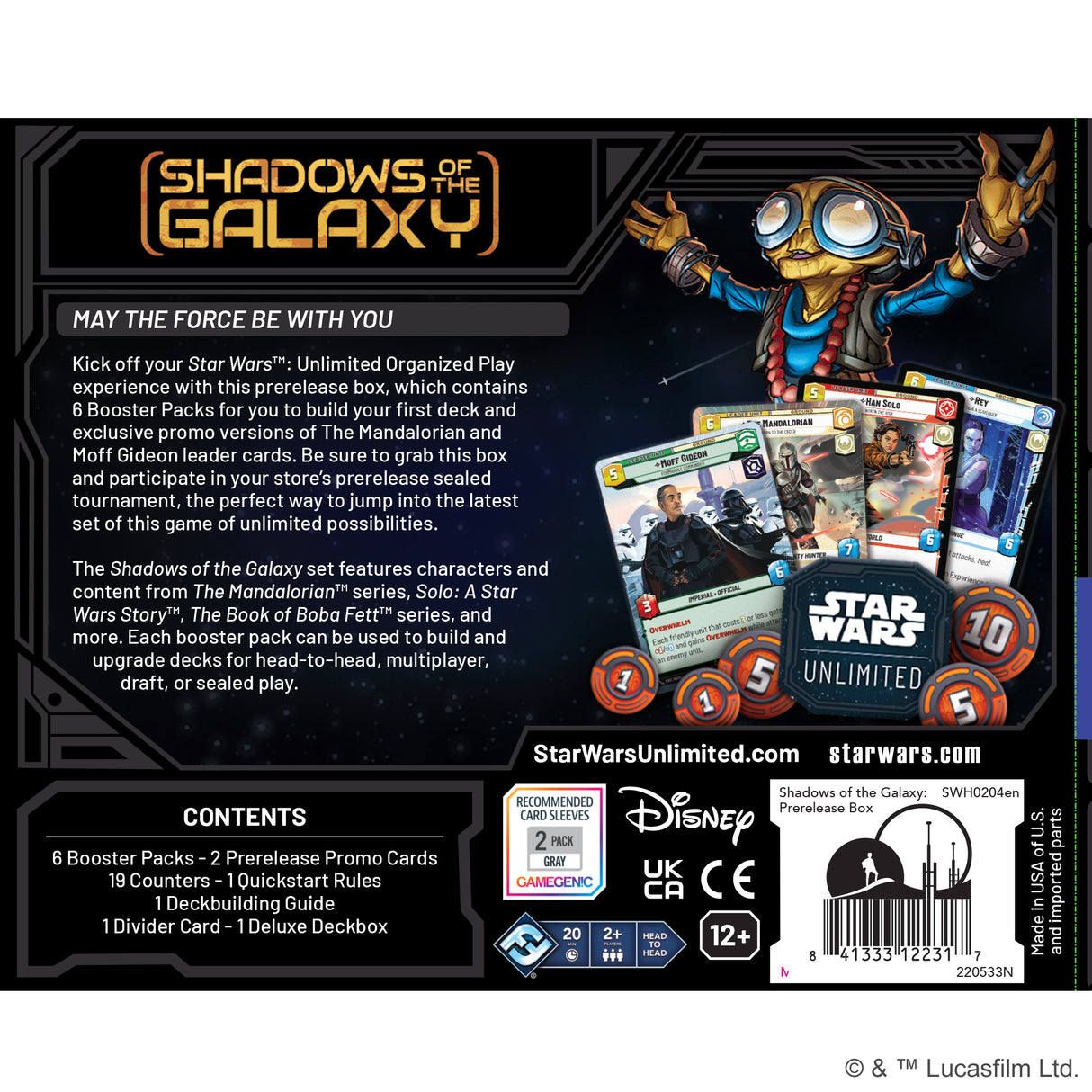Star Wars Unlimited: Shadows of the Galaxy - Pre-Release Box