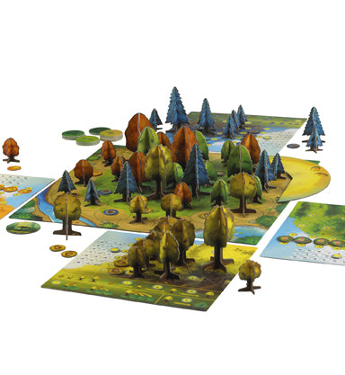 Photosynthesis board game forest and tree components
