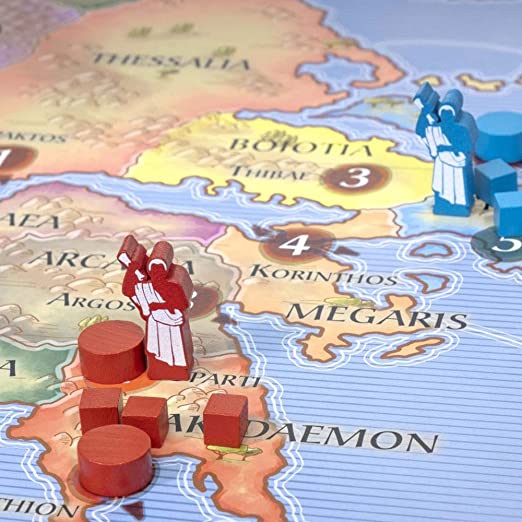 Polis gameplay setup with military units