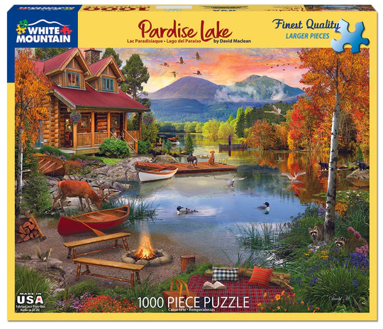 Paradise Lake - 1000 Piece Jigsaw Puzzle White Mountain