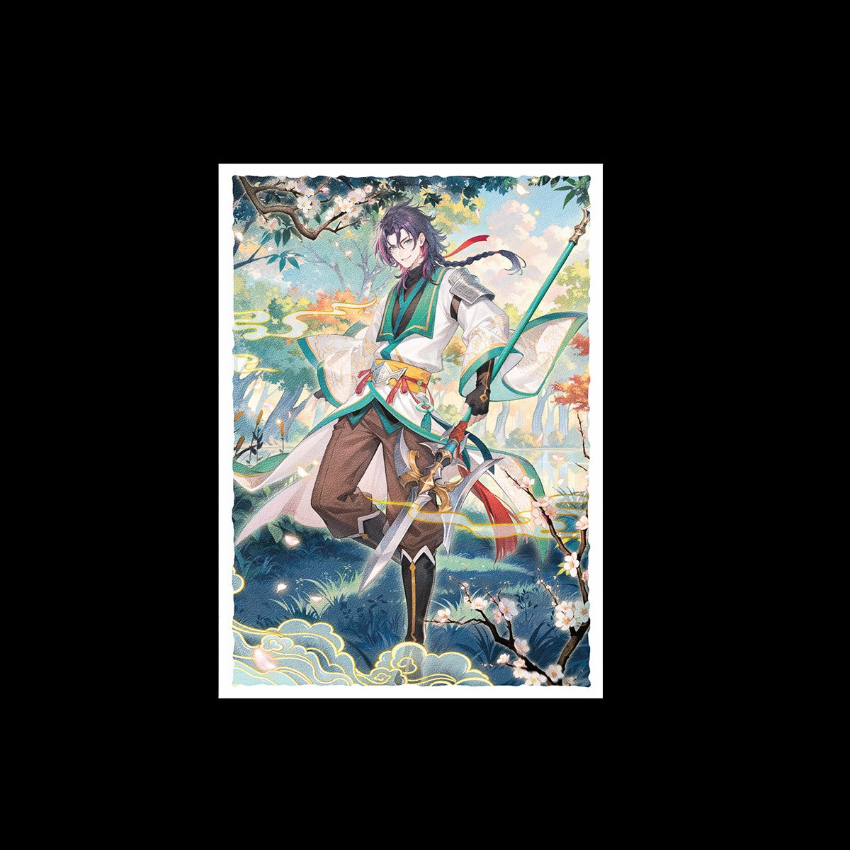 Grand Archive - Jin, Fate Defiant Dragon Shield Sleeves: Standard Matte Art 100CT